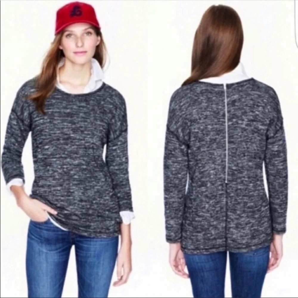 J. Crew Sweater Jaspe Space Dye Oversized Tunic